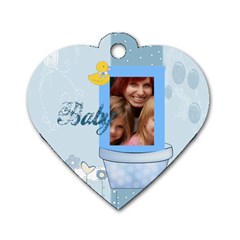 baby - Dog Tag Heart (One Side)