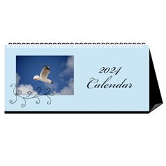Swirls Desktop Calendar 2024 - Desktop Calendar 11  x 5 