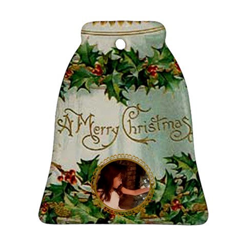 Vintage Christmas Bell Ornament By Kim Blair Front