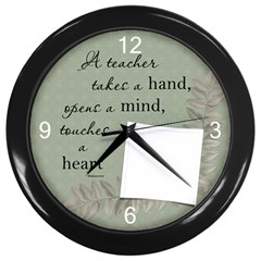 Teacher Wall Clock - Wall Clock (Black)