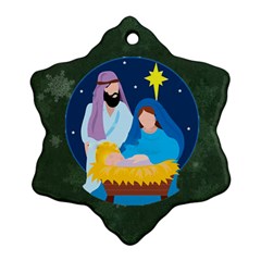 Nativity Snowflake Ornament (2 sides) - Snowflake Ornament (Two Sides)
