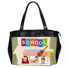 school - Oversize Office Handbag (2 Sides)