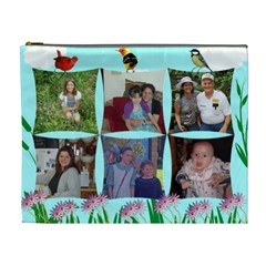 wild flower and Birds Cosmetic Bag (XL) 2 sides
