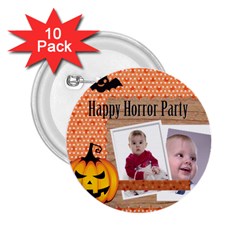 happy halloween - 2.25  Button (10 pack)