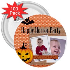 halloween - 3  Button (100 pack)