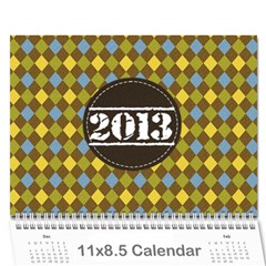 2013 calendar Darren - Wall Calendar 11  x 8.5  (12-Months)