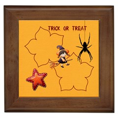 trick or treat - Framed Tile