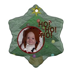 Ho Ho Ho Snowflake Ornament - Ornament (Snowflake)