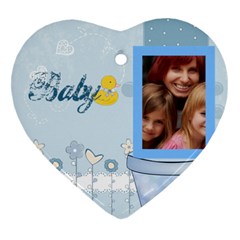 baby - Heart Ornament (Two Sides)