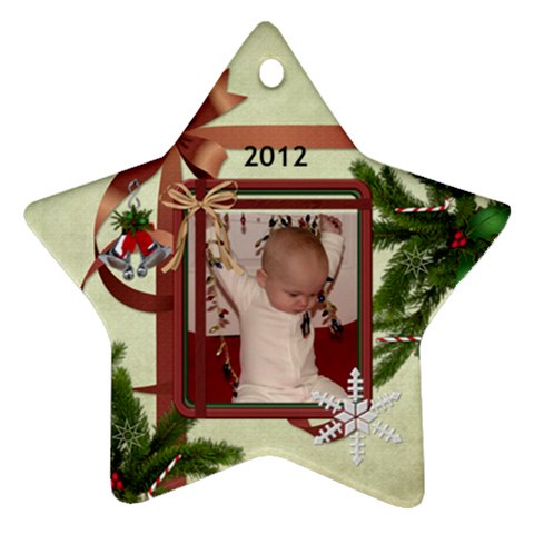 2012 Star Ornament (2 Sides) By Lil Front