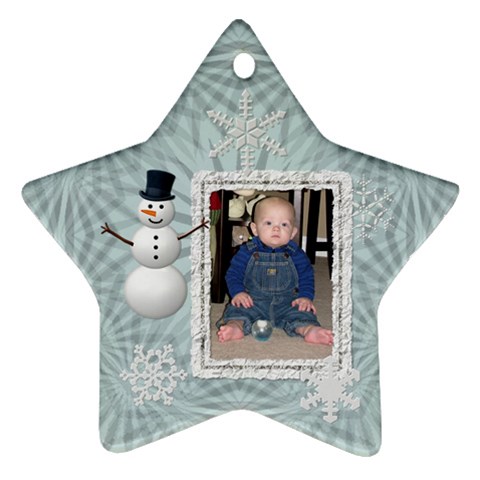 2012 Winter Star Ornament (2 Sides) By Lil Back