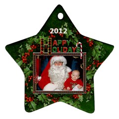 Happy Holidays Star Ornament (1 Sided) - Ornament (Star)