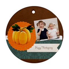 fall - Round Ornament (Two Sides)