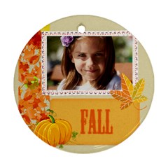 fall - Round Ornament (Two Sides)