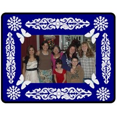 Family Portrait Fleece Blanket (Medium)