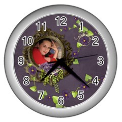 Lavender Dream - Wall Clock (Silver) 