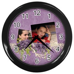 Lavender Dream - Wall Clock(Black)  - Wall Clock (Black)