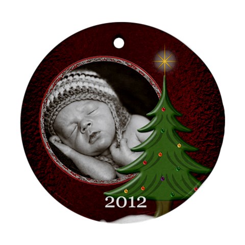 Special Christmas Round Ornament (2 Sided) By Lil Front