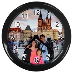 Praha - Wall Clock (Black)