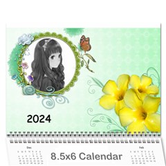 FLOWER Calendar - Wall Calendar 8.5  x 6 