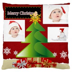 merry christmas - Large Cushion Case (One Side)