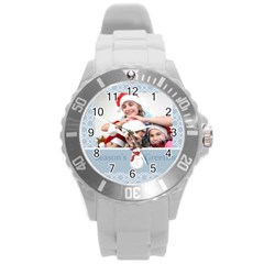merry christmas - Round Plastic Sport Watch (L)