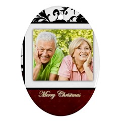 merry christmas, happy new year - Ornament (Oval)