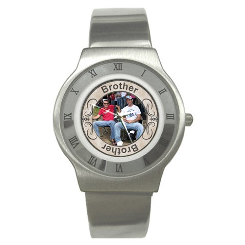 Brother Stainless Steel Watch By Lil Front