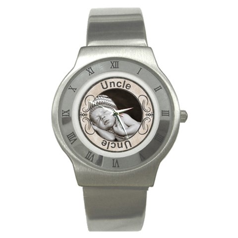 Uncle Stainless Steel Watch By Lil Front