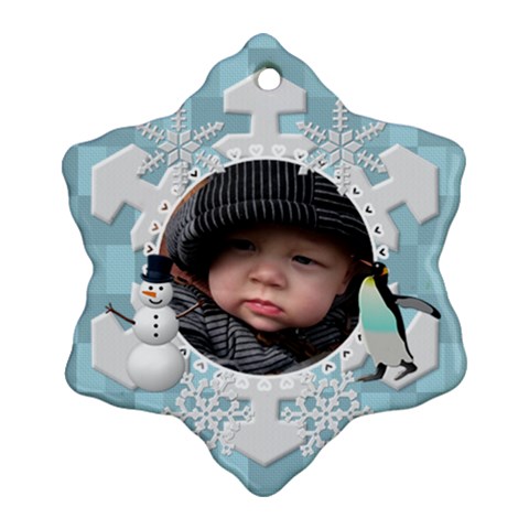 Winter Snowflake Ornament (1 Sided) By Lil Front