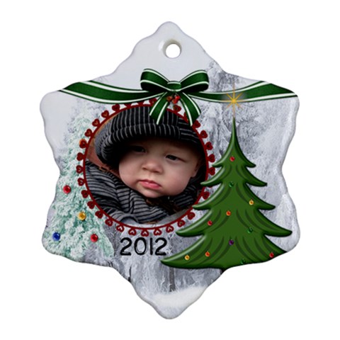 Christmas Tree Ornament (1 Sided) By Lil Front
