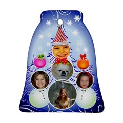 snowman family bell ornament - Ornament (Bell)