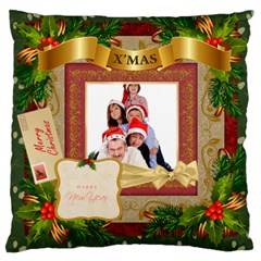 merry christmas - Large Cushion Case (Two Sides)