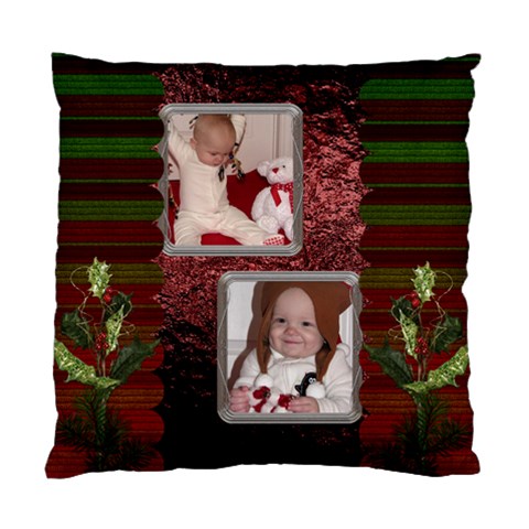 Red And Green Cushion Case (1 Sided) By Lil Front