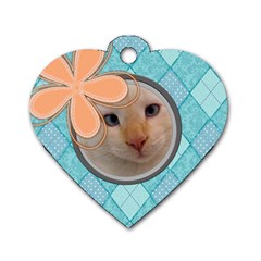 Argyle Tag - Dog Tag Heart (Two Sides)