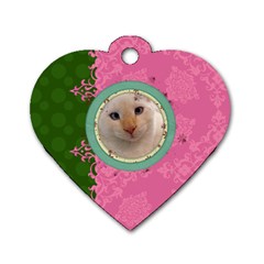 Fancy Tag - Dog Tag Heart (Two Sides)