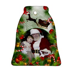 Santa Bell Ornament (2 Sided) - Bell Ornament (Two Sides)
