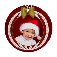 Christmas Round Ornament (2 Sided) - Round Ornament (Two Sides)