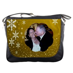 Gold snowflake Messenger bag
