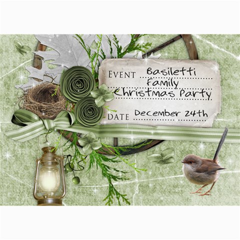 7x5 Invitation By Laurrie 7 x5  Photo Card - 7