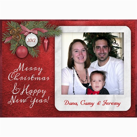 7x5 Photo Greeting Christmas New Year By Laurrie 7 x5  Photo Card - 2
