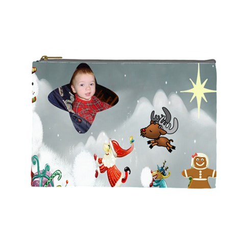 Sleigh Back Ground Cosmetic Bag (large) By Kim Blair Front