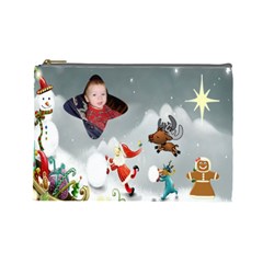 sleigh back ground cosmetic bag (Large)