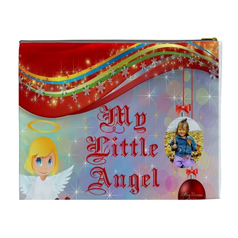 My Little Angel Cosmetic Bag (xl) By Kim Blair Back