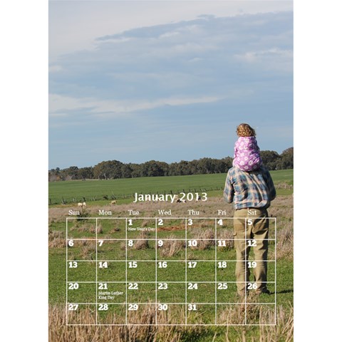Desktop Calendar By Megan Elliott Jan 2013