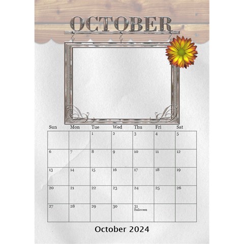 Lovely Desktop Calendar 6 x8 5  By Lil Oct 2024
