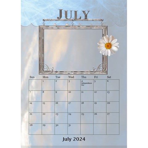 Lovely Desktop Calendar 6 x8 5  By Lil Jul 2024