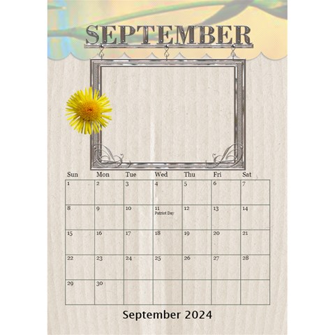Lovely Desktop Calendar 6 x8 5  By Lil Sep 2024