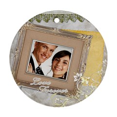 wedding - Round Ornament (Two Sides)
