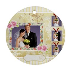 wedding - Round Ornament (Two Sides)